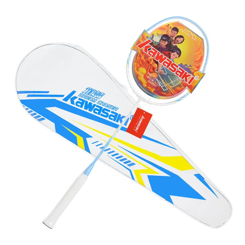 Kawasaki Brand Full Carbon Graphite Fiber 5U  Training Badminton Racket