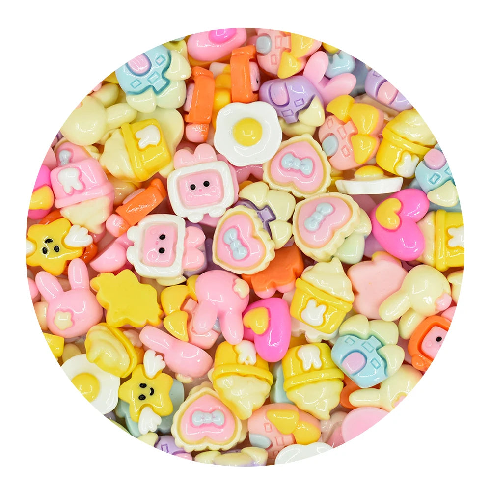 Wholesale Minisize Cute Mixed Style Resin Charms for DIY Scrapbooking Jewelry Making  Hairpins Phone Case Decoration Accessor