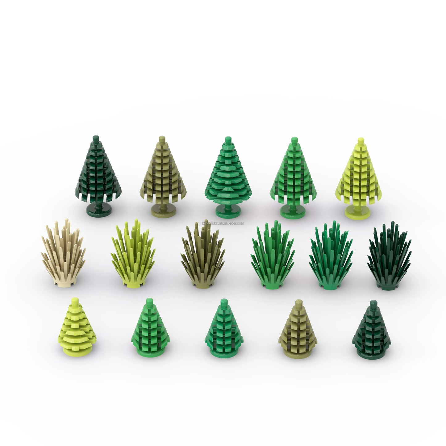 1kg Plant Prickly Bush Classic Building Blocks Educational Toy DIY Construction Set ABS Plastic Multi Colors 8MM Size Model