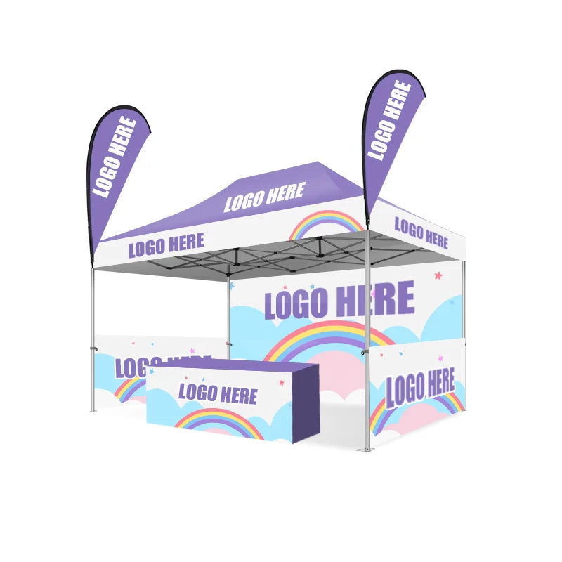 3 X 3 m 10 by 10 ft UV Resistant Outdoor Standard Waterproof Sun Shade White Trade Show Tent