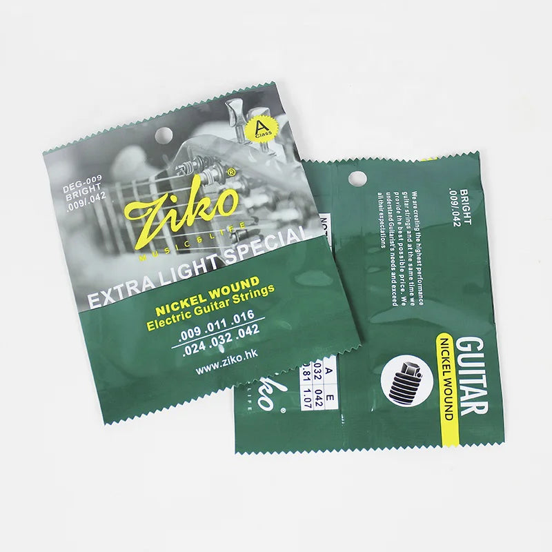 Custom Package Extra Light .009-.042 Gauge Nickel Wound Electric Guitar Strings From China Factory