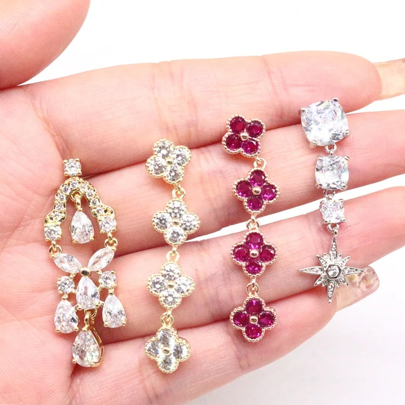 Gaby New Arrive Long Dangle Nose Piercing Flower Nose Rings Stainless Steel Indian Nose Studs Piercing Wholesale Body  Jewelr