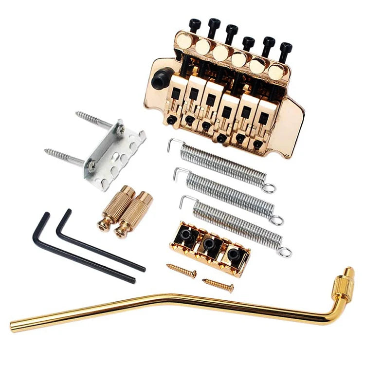 Gold 6 String Floyd Rose Double Locking Tremolo System Guitar Bridge for Electric Guitar Parts
