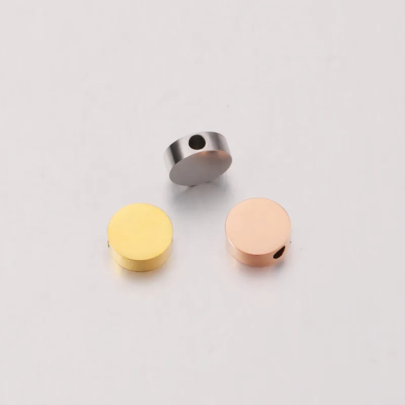 Factory Customization Mirror Polished Name Brand Laser Engrave Pendant Stainless Steel Custom logo Flat Charm for Jewelry Mak