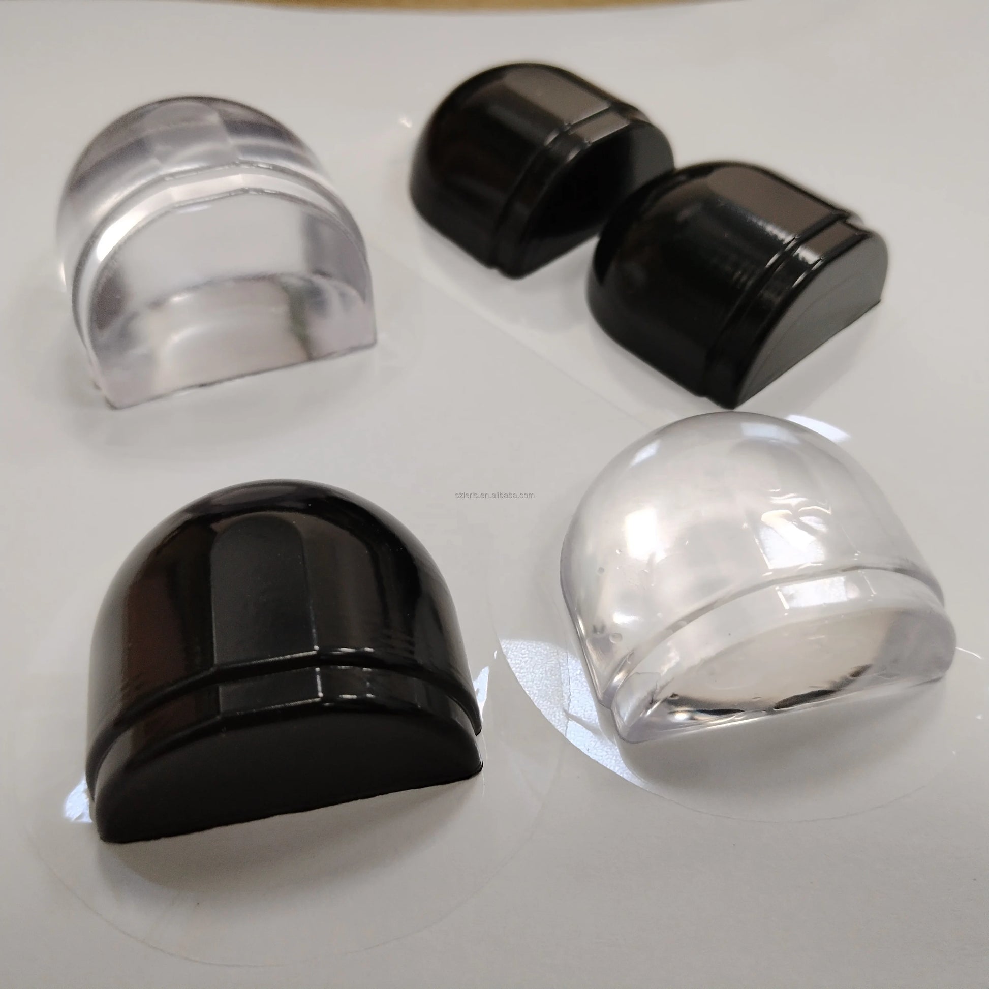 Adjustable Removable Clear Silicone Bumper Reusable Self-Adhesive Wall Protector Dust Stopper for Door Floor Washable Clear W