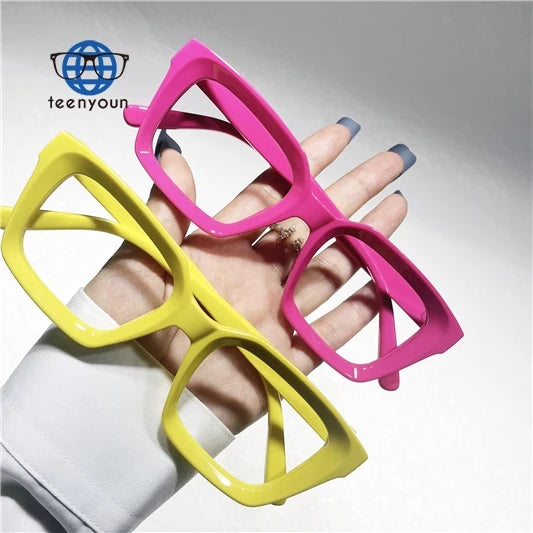 Teenyoun Square Unisex Designer Glasses Frames Optical Eye Frame Optical Glasses Eyeglasses Frames Men and Women 2024 Wholesa