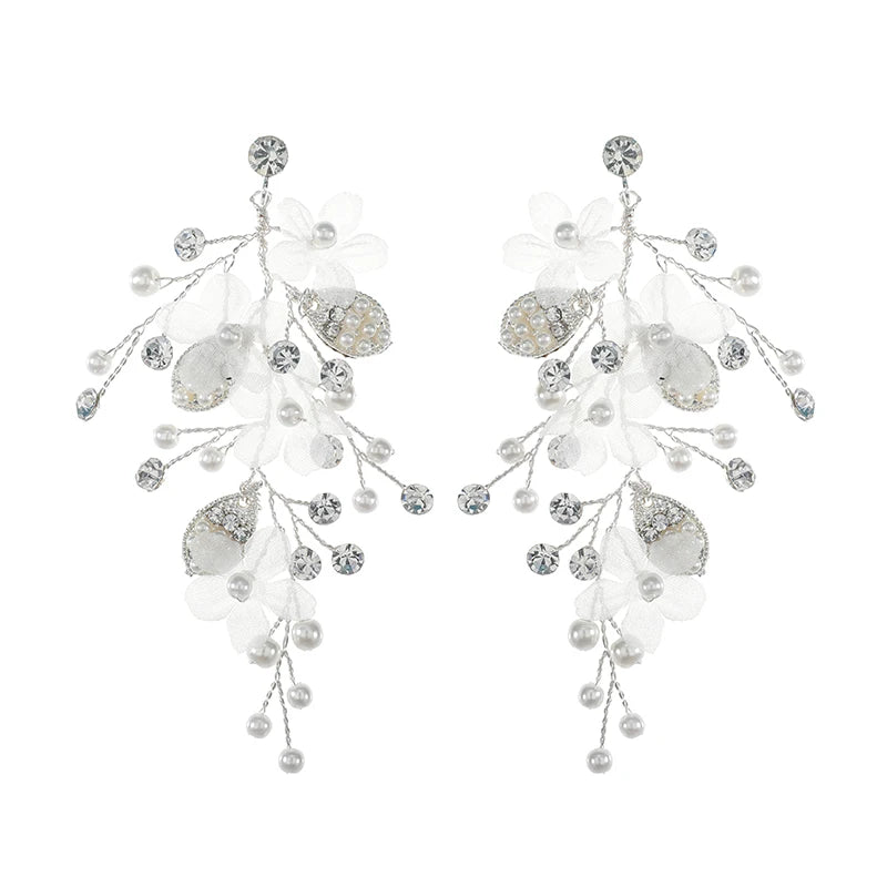 Fashion Simple Fancy Pearl Drop Earrings Women Delicate Wedding Bridal Stud Earrings for Girl