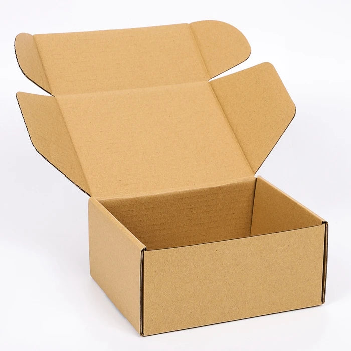 Recyclable Kraft Postal Box Packaging Roll End Tuck Front Shipping Box Corrugated Cardboard Mailer Box