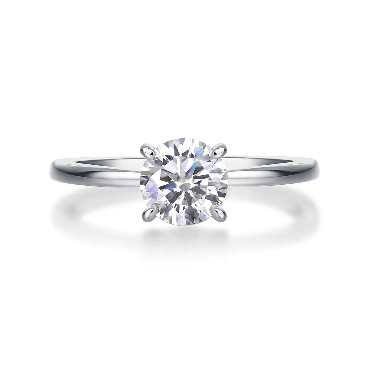 Customized Jewelry Moissanite Ring 18K Gold Plated Sterling Silver Engagement Diamond Moissanite Rings