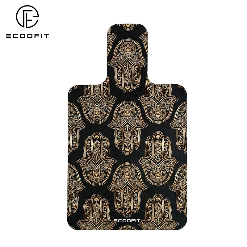 Hamsa Palm Buddha OEM/ODM Wholesale Customized Personalised Rubber+Suede Eco-Friendly Sweat Absorbent Non-Slip Ecoofit Mat