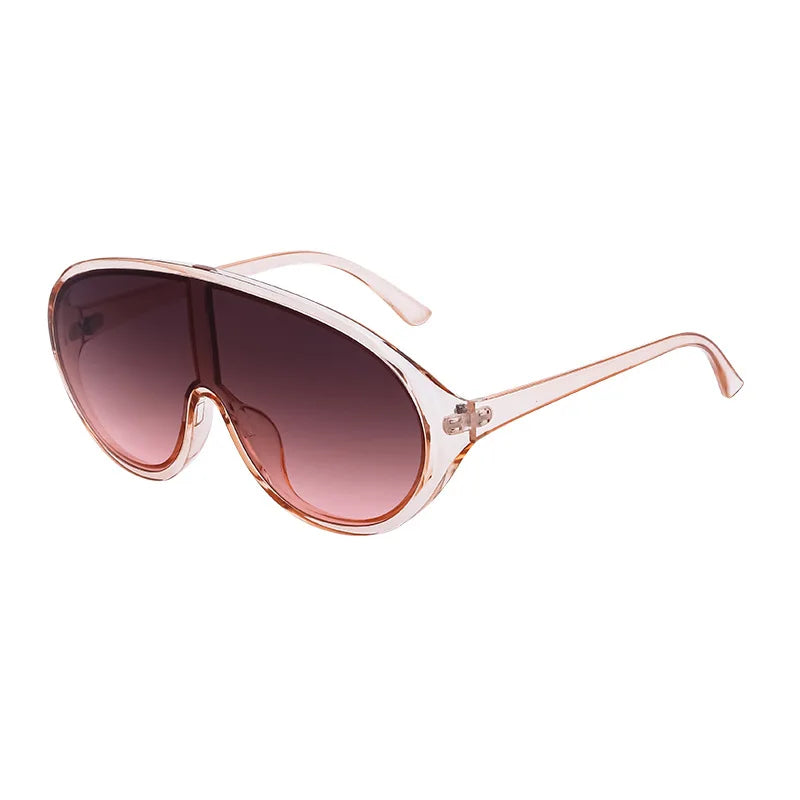Fashion Spot Mirror Sunglasses Outdoor Riding Uv400 One-piece Lens High Quality Big Frame Sunglasses
