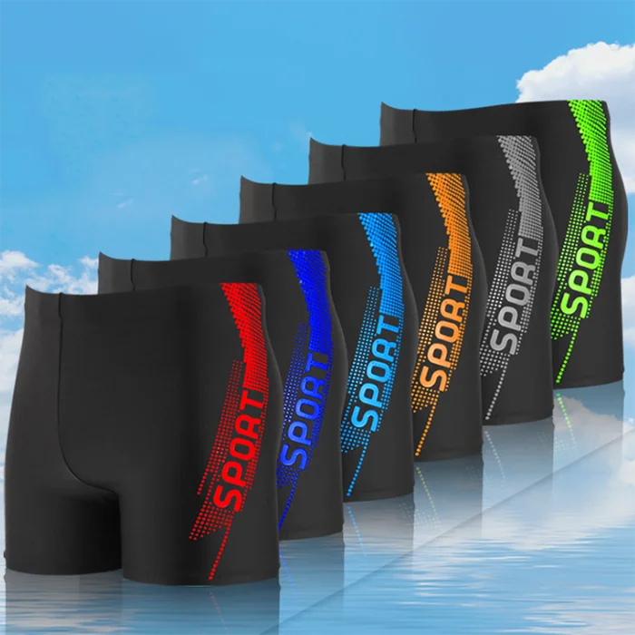 Wholesale Mens Quick Dry Compression Swimming Trunks Custom Logo Summer Swim Shorts