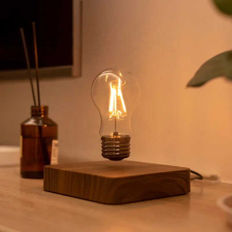 Modern Living Rom Art Decor Indoor Stand Lighting LED Floor Lamp Bedroom Bedside Magnetic Levitation Floating Bulb Night Ligh