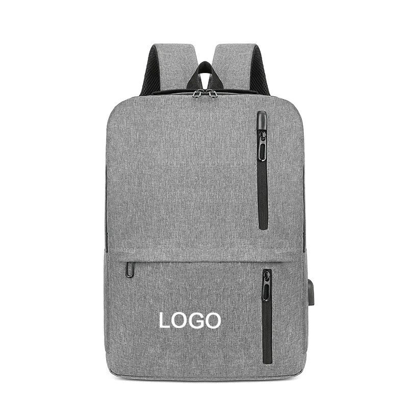 Custom logo Cheap Unisex Business Laptop Backpack Antfleece Waterproof Large Capacity Student Backpack with USB Port