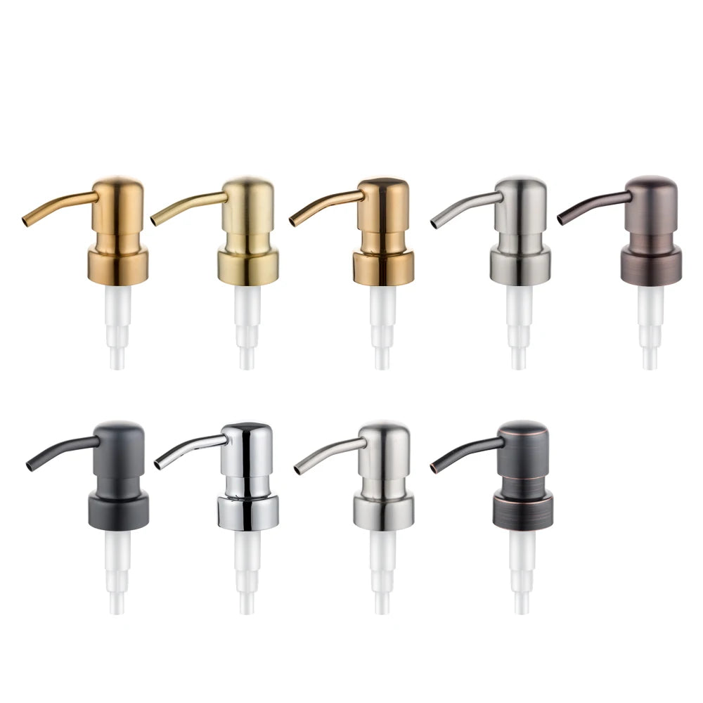28/400 Stainless Steel Lotion Pump for Bottle Shampoo Glass Bottle Pump with Metal Material Direct From Factory Guangdong Chi