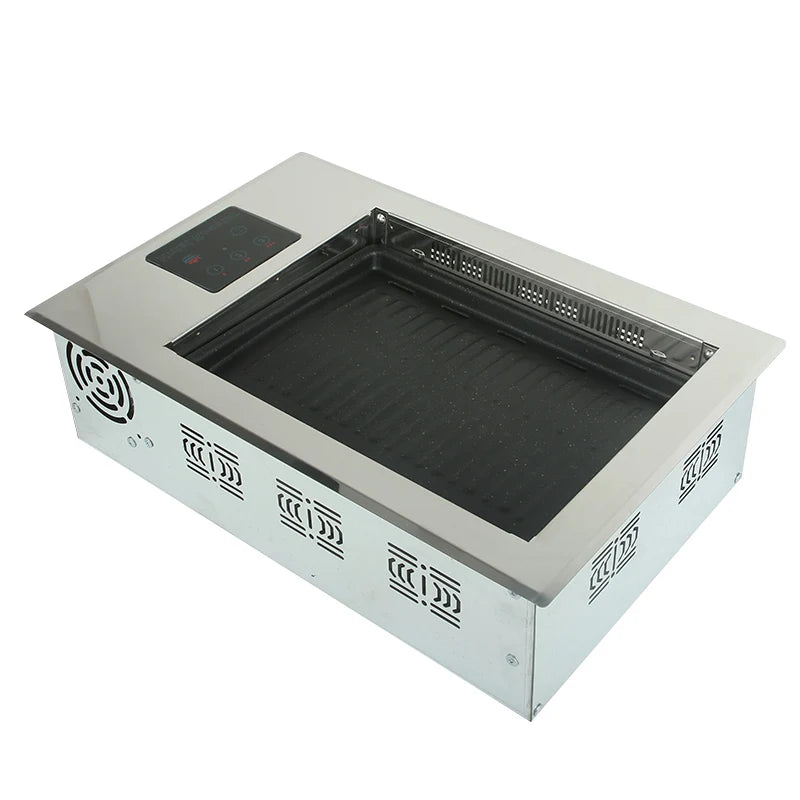 Hot Sale Touch Screen Control Lower Smoke Exhaust Infrared Electric BBQ Grill Table Top Barbecue Grill