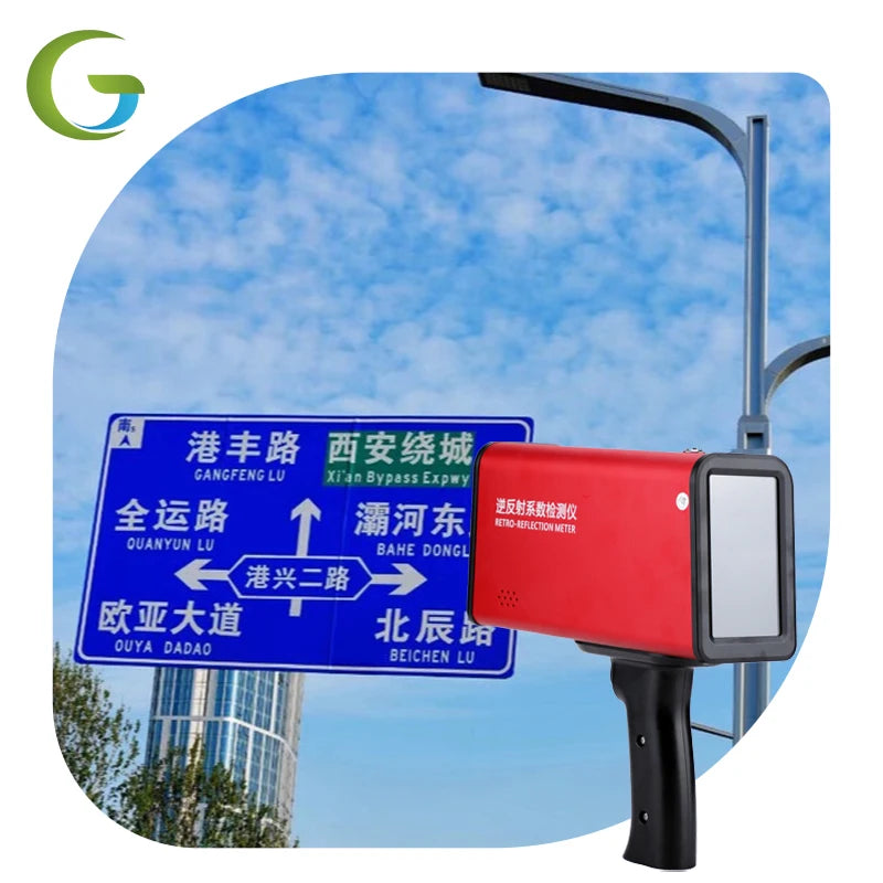 Best GPS Traffic Sign On-site Red Reflect Measuring Instrument Retroreflectometer 1 Year Warranty-Field Measurement Product S