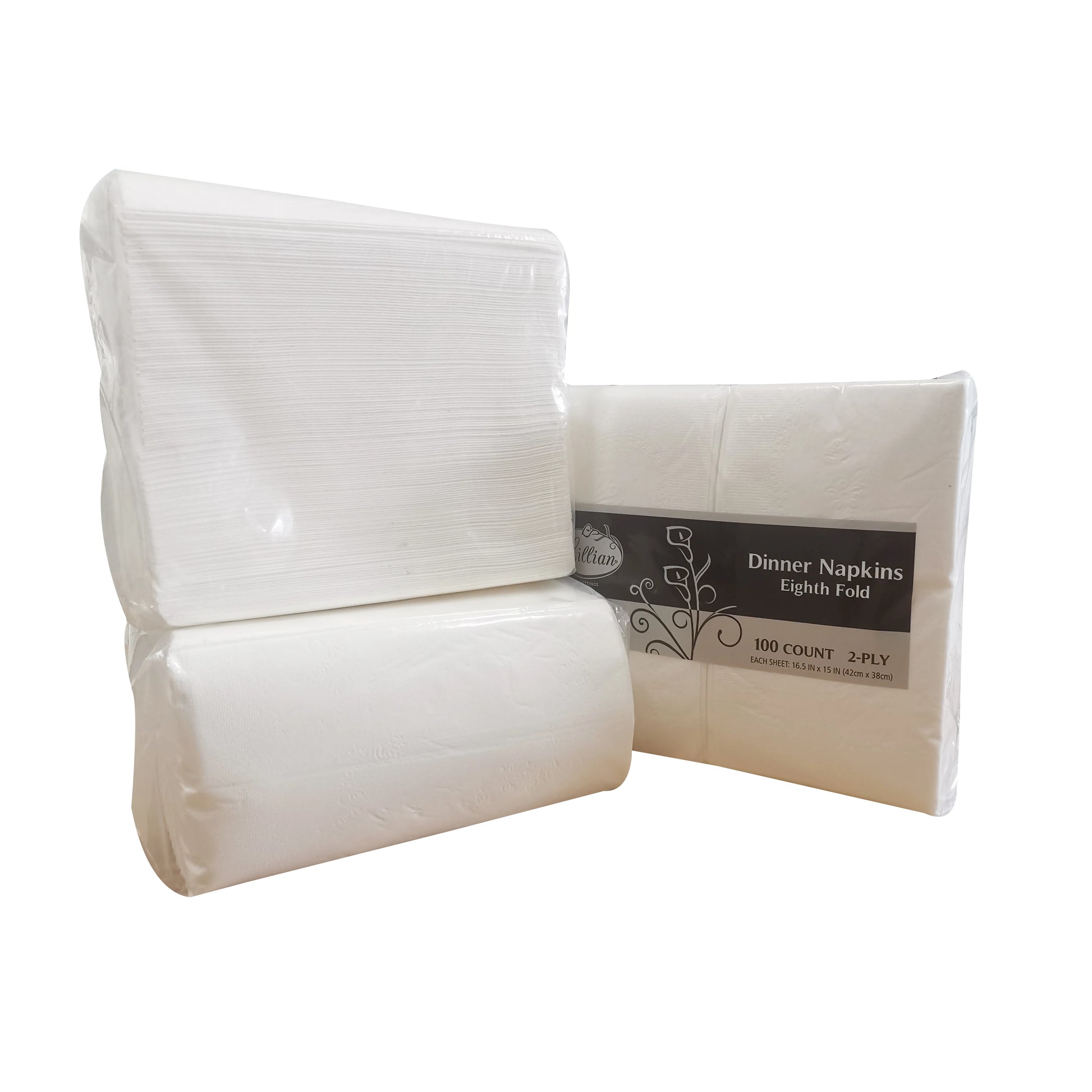 High Quality 2 Ply Soft Comfortable Airlaid Dinner Napkins with Custom Logo and Bag Style Virgin Wood Pulp