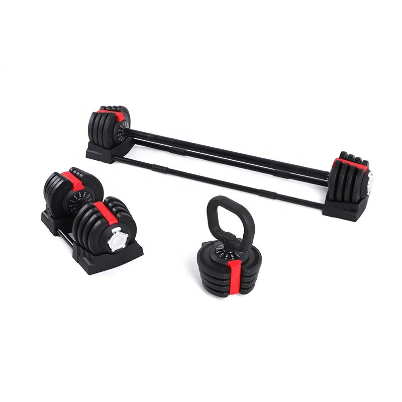 GONGCHUANG Factory Customized Direct Home Gym Exercise Arm Muscle Weight Adjustable Steel Barbell Set 20kg Black 1.2m/1.5m