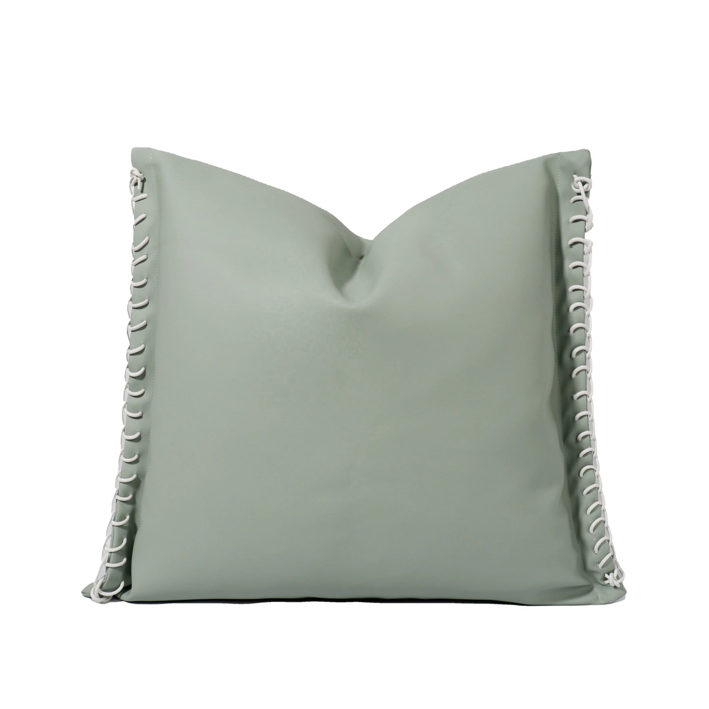 Tiff Home's Best Selling Custom Green Leather 45*45cm Cushion Cover Fresh Style with Removable Cover for Pillows & Cushions