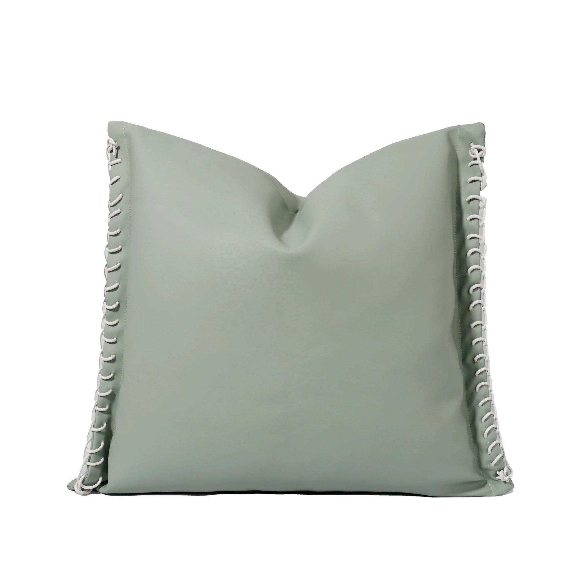 Tiff Home's Best Selling Custom Green Leather 45*45cm Cushion Cover Fresh Style with Removable Cover for Pillows & Cushions