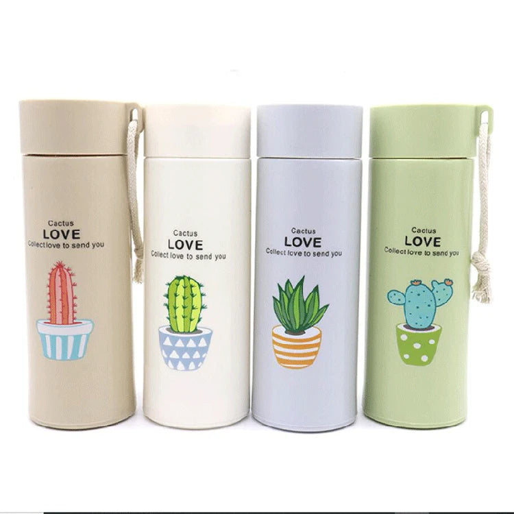 Multi-colored 400ml Glass Tumbler Glass Water Bottle With Handle Silicone Protective Sleeve Leakproof Lid logo School