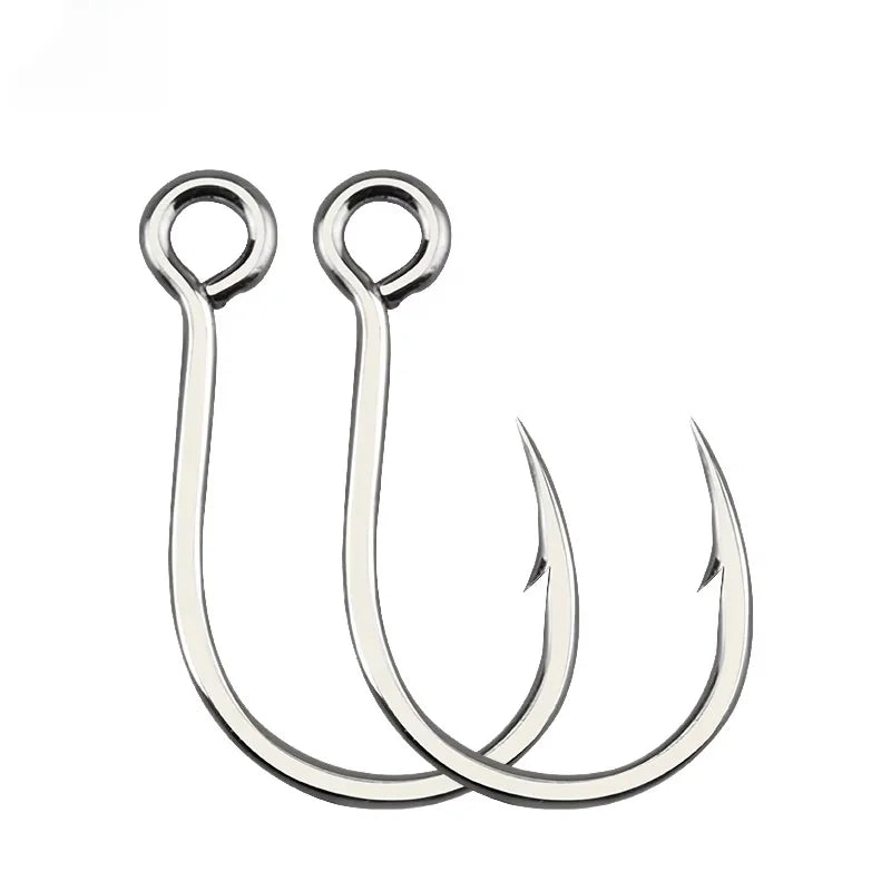 High Carbon Steel Barbed Hook Seawater Circle Crank Fishing Hooks