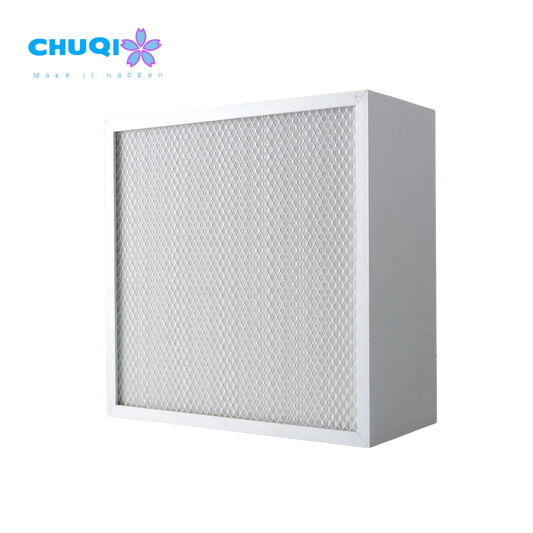 Wholesale New High Efficiency Low Resistance 0.3um H13 H14 HEPA Filter with Baffle Deep-pleat Panel Filter for Clean Room