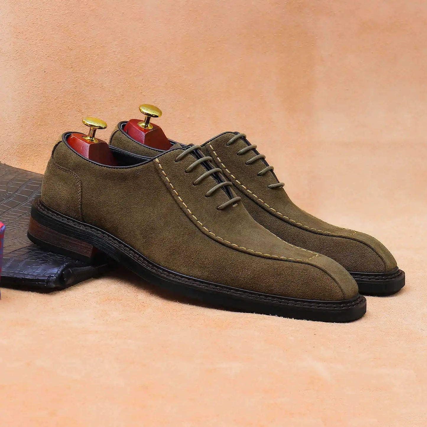 New Design Plus Size Men's Breathable Cow Genuine Leather Oxford Shoes Formal Business Office Career Professional Dress Shoes