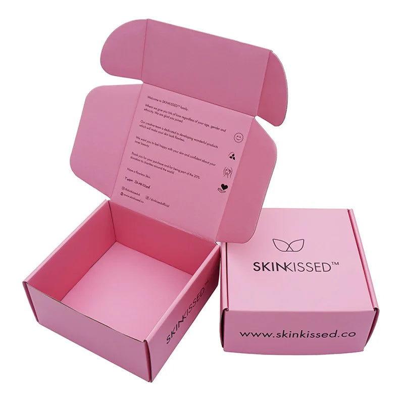 Wholesale Custom Folding Flat Cardboard Luxury Pastry Bread Cake Pink Bakery Donut Kraft Paper Boxes