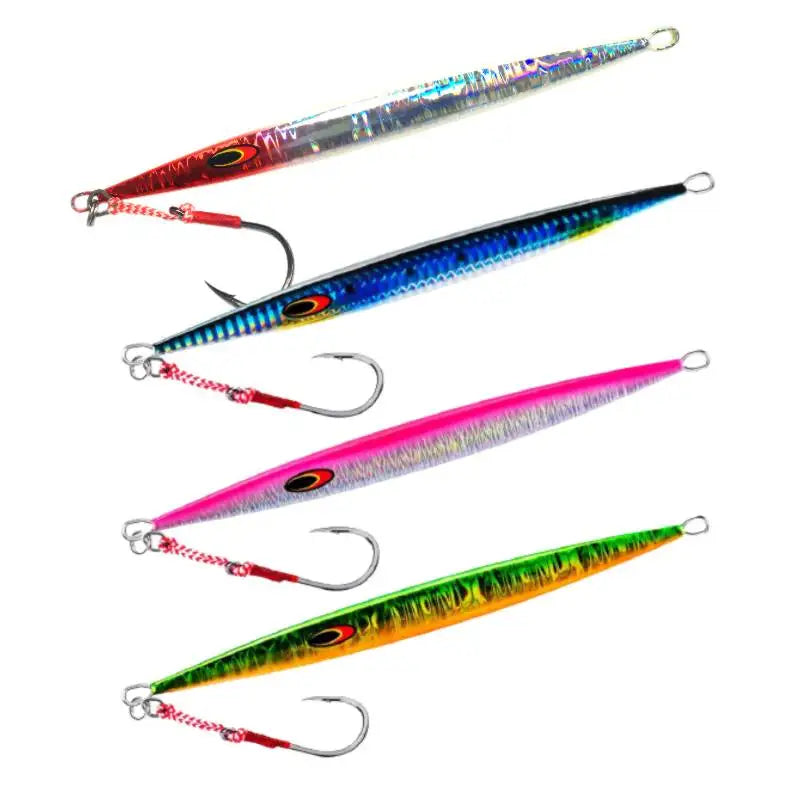 Speed Sinking Luminous Fishing Lead Jigging Lure 80g Saltwater Fish Leads Slow Pitch Metal Jig Lure