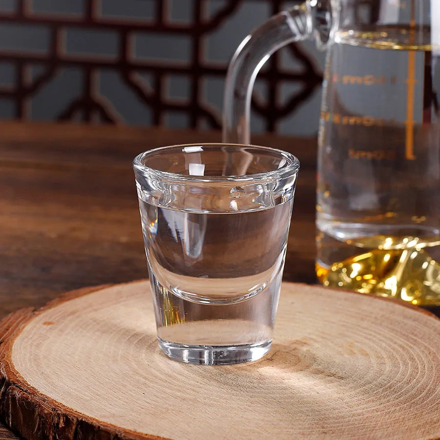 Topjlh Blank Mini Beer Glass Mug Wholesale 1.5oz Custom Shot Glasses Small Sublimation Glass Shot clear Shot Glass