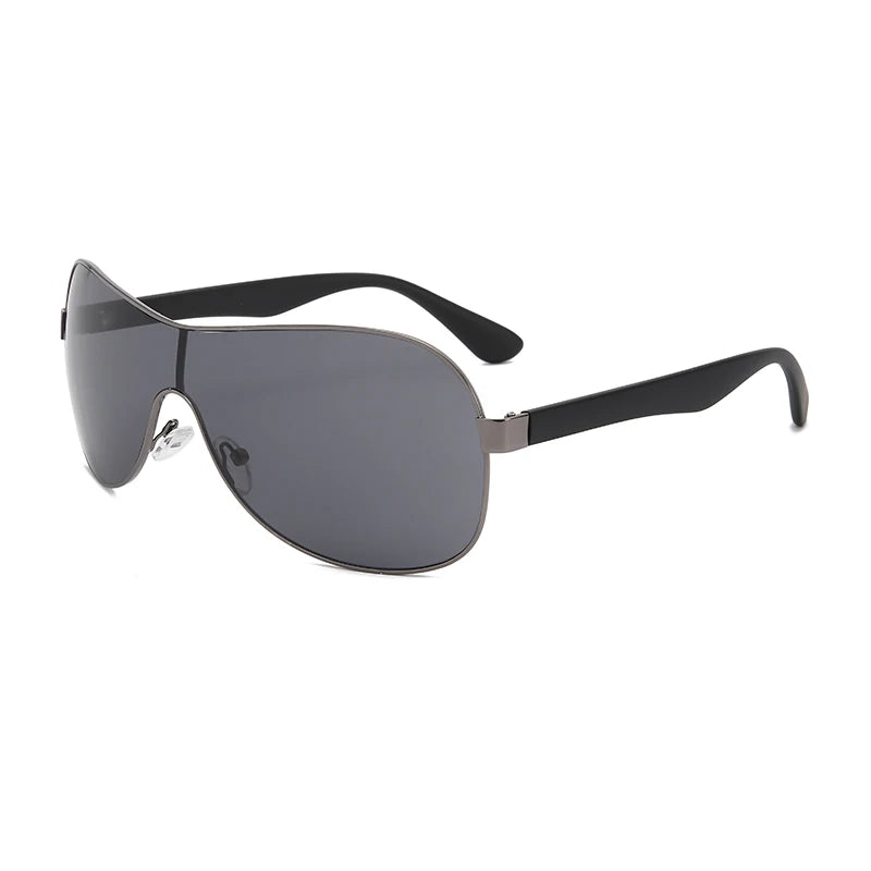 Twooo T1098 Summer Shades One Piece Metal Frame Women Sunglasses Unisex Metal Eyewear