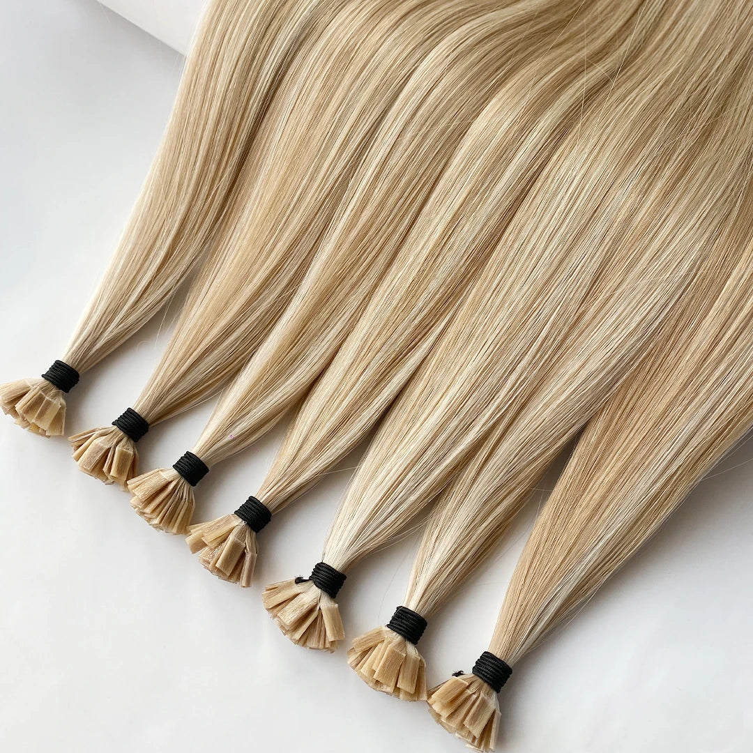 HOT New Color Keratin Wholesale Full Cuticle Aligned Virgin Human Hair Flat Tip K Tip Hair Extensions