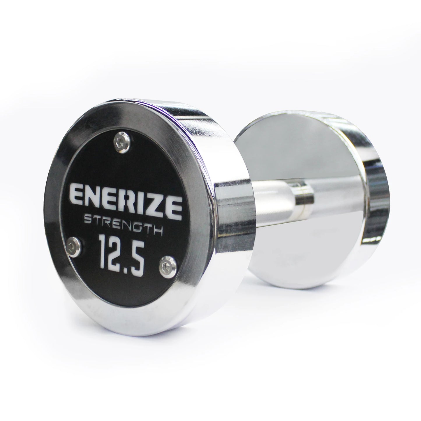Round Rotate Dumbbell Free Weights Silver Steel Dumbbells Custom Logo Stainless Steel Dumbbell