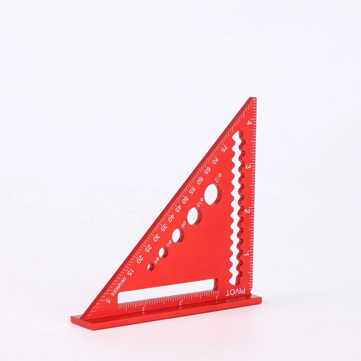 New Design 4.5inch Aluminum Alloy Triangular Square Woodworking Measuring Carpenter Speed Square with Marking Holes
