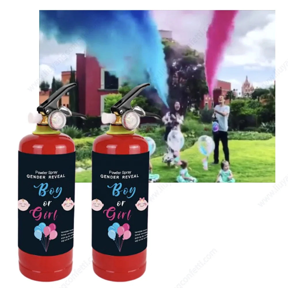Big Super Holi Gender Reveal Girl or Boy Baby Shower Biodegradable 600g Party Supplies Holy Machine Powder Smoke Blaster Spra
