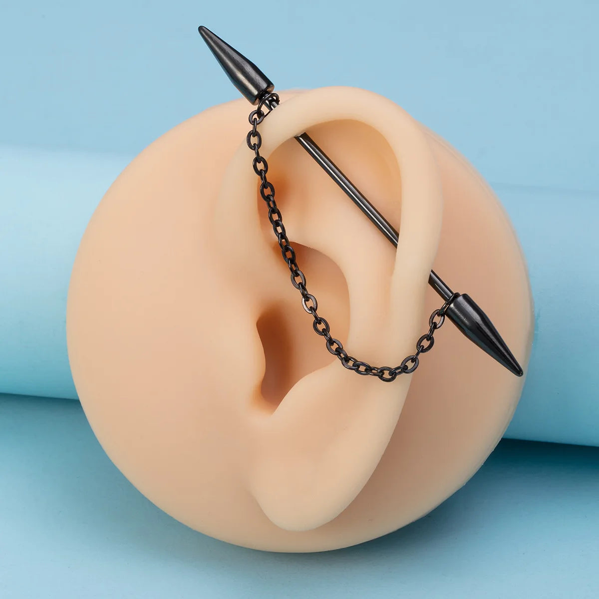 Gaby New Jewelry Set 316L 14G All Surgical Steel Frosted Sexy Snake Industrial Barbell  Earring Piercing Jewelry