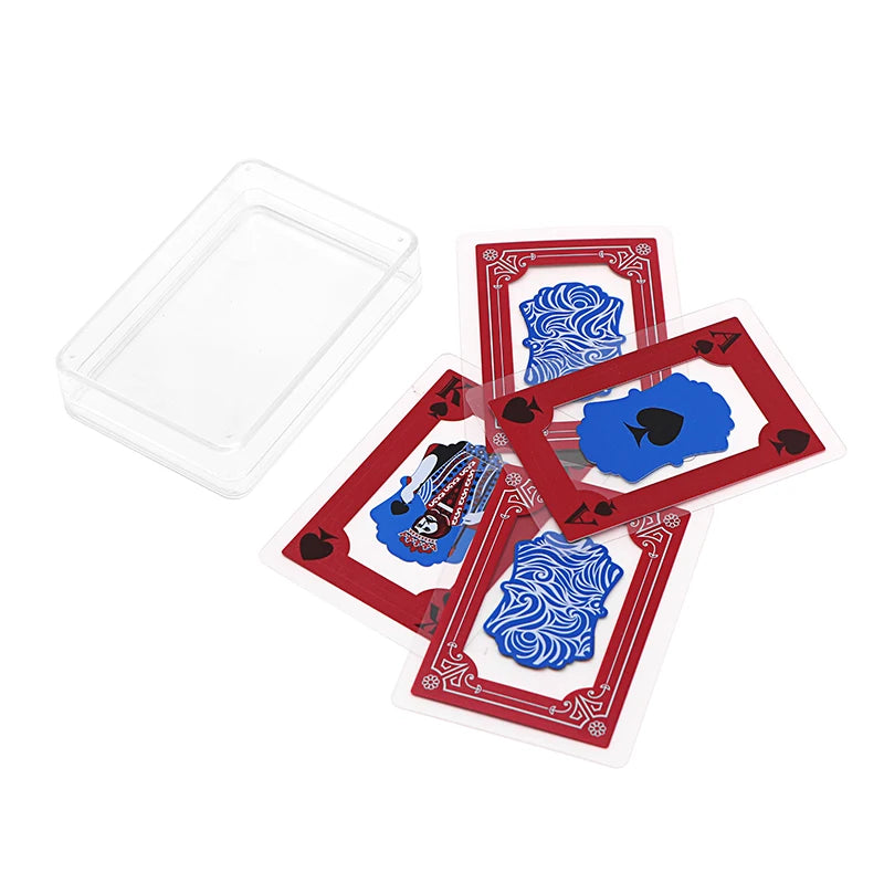 Custom Blank Playing Card Transparent Pvc Tuck Box