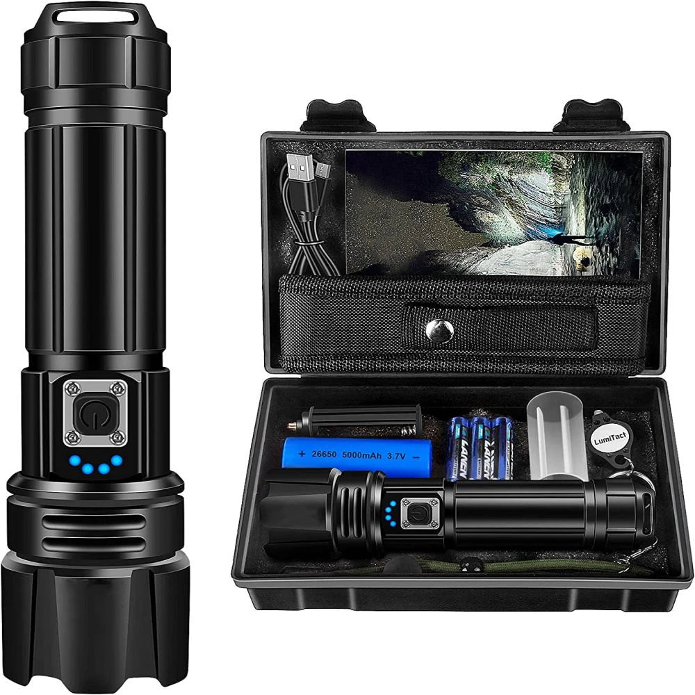Aeternam P70 3000 Lumen Power Bank Telescopic Zoom Waterproof Rechargeable Usb Led Tactical Torch Light Outdoor Flashlight