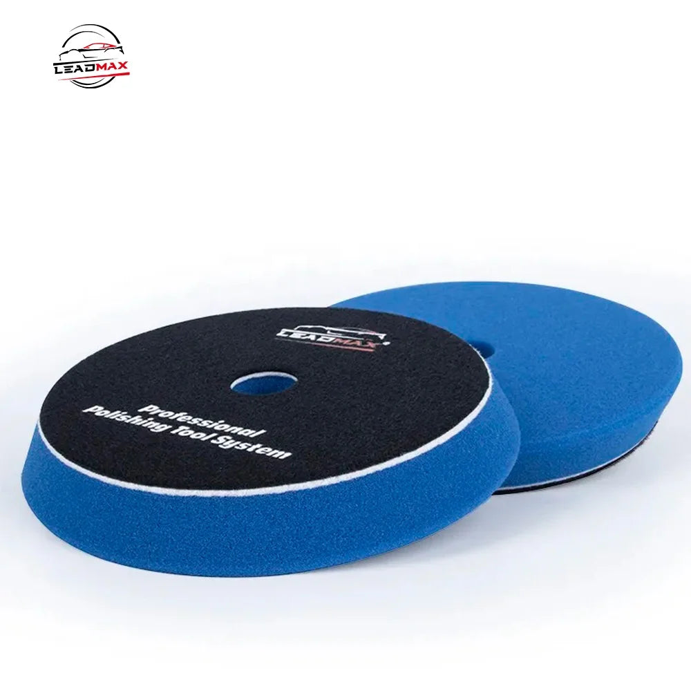 LEADMAX Direct Factory DA Polisher Hot Selling Strong Dual-Layer Car Detailing Foam Buffing Pads Flat Surface OEM Customizabl