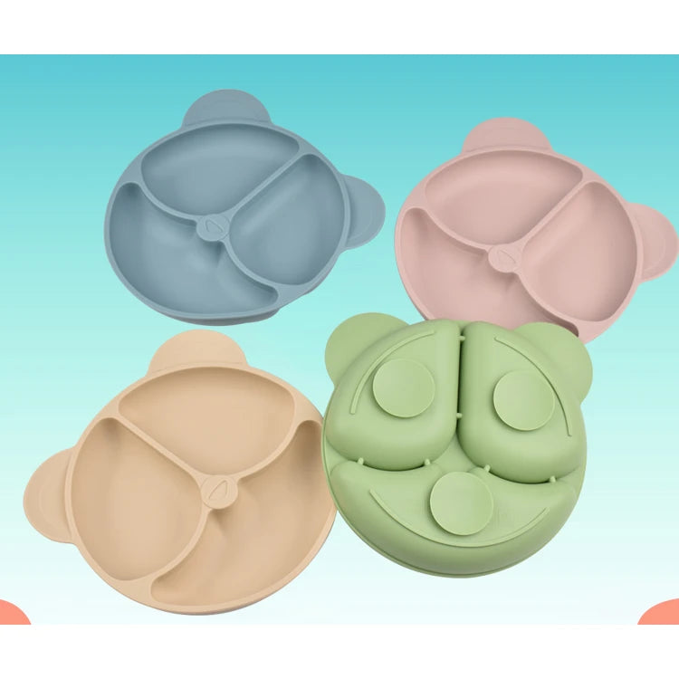 BPA Free Factory Supply Silicone Baby Feeding Set Baby Bowls Feeding Set Eco Friendly Baby Feeding Set for Kids