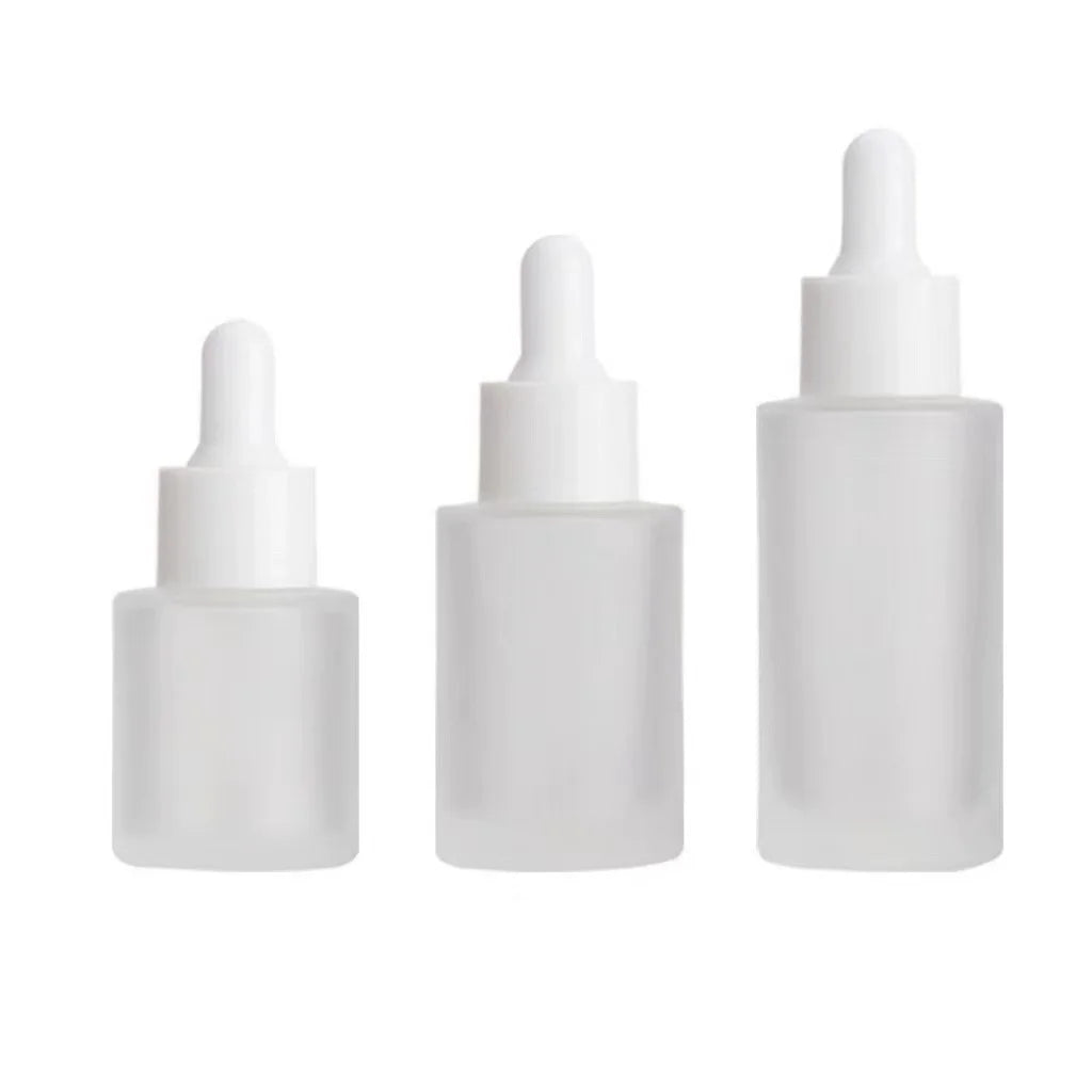 Hot Sale Empty Glass Dropper Essential Oil Dropper Bottle Frosted Serum Bottle for Beauty Cosmetic