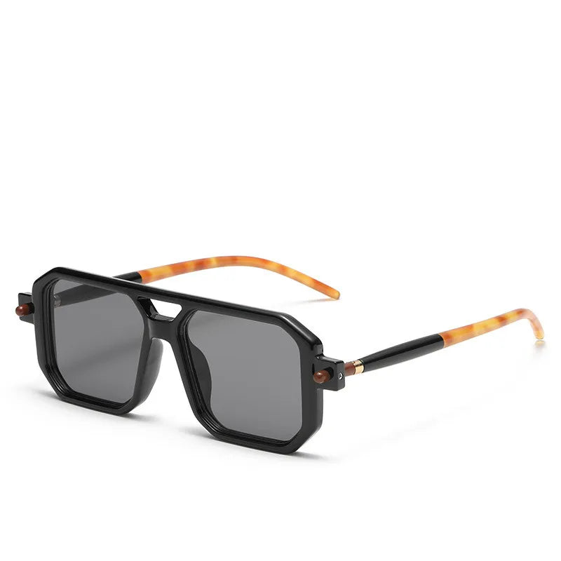 GWTNN OEM Gafas De Sol Con Doble Puente Vintage Square Hot Sell Square Frame Fashion Sunglasses