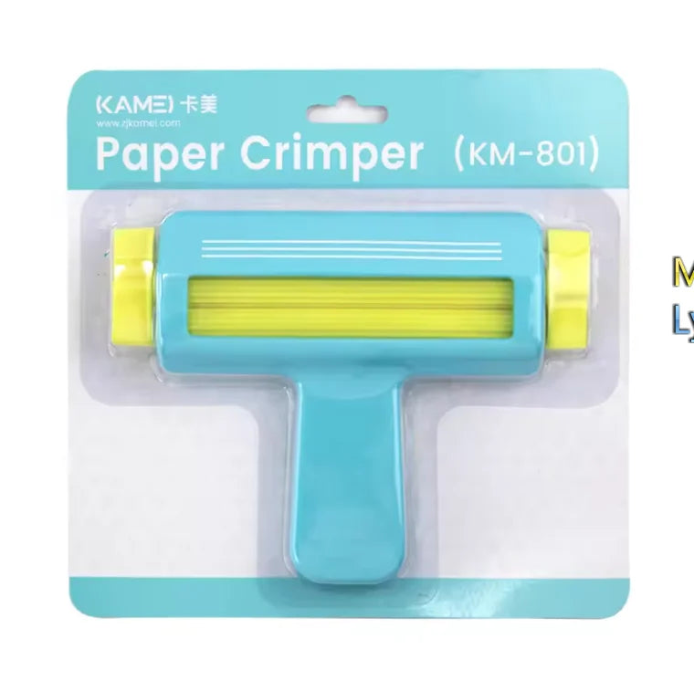 KAMEI DIY Scrapbooking Stamping Paper Crimper 4.4'' Crimping Machine with 110.5mm Pattern Size Model KM-801