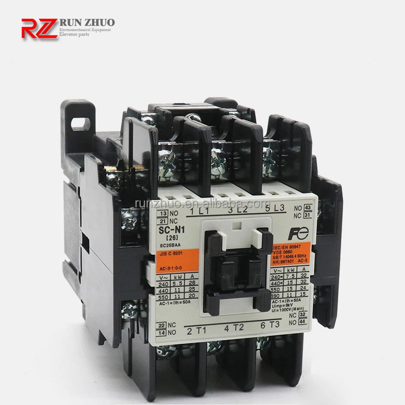 Elevator AC Magnetic Contactor SC-N1 SC-N2 SC-N3 SC-N4 SC-N5 SC-N6 SC-N7 SC-N10 Plastic Material 1 Year Warranty