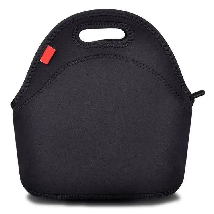 Travel Picnic Waterproof Washable Reusable Lunch Box Thick Neoprene Thermal Lunch Tote Insulated Cooler Bag