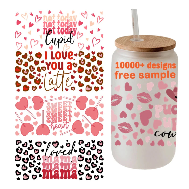 Waterproof  24oz 24oz 16oz Uv Dtf Cup Wraps Us Warehouse Uv Dtf Cup Wraps Anime 3d Uvdtf Wrap for Cup