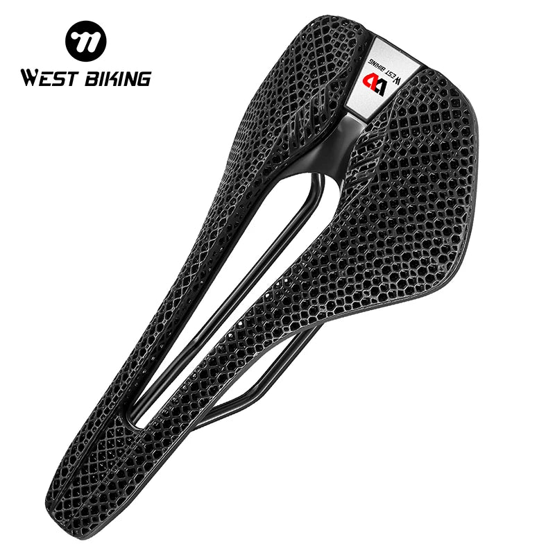 WEST BIKING New 3D Saddle Printed Honeycomb Pad Bicycle Saddle Lightweight Breathable Mat Cycling MTB Mountain Road Bike Sadd