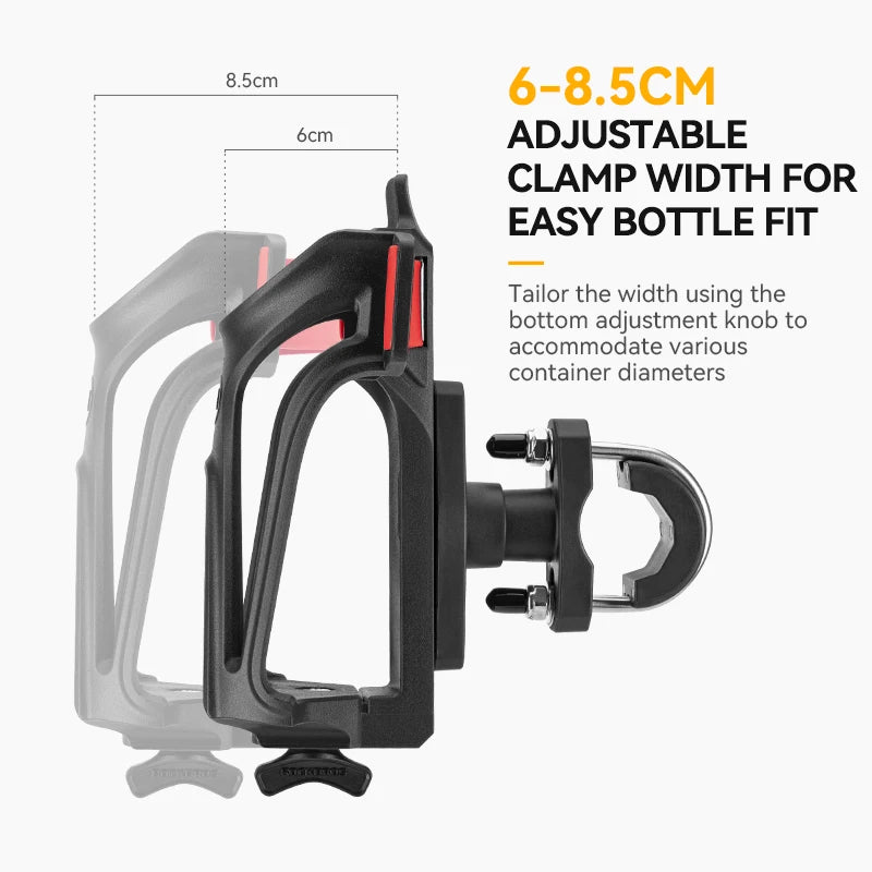 ROCKBROS Bicycle Water Bottle Cage Mountain Bike Cages Mtb Bicycle Bottles Holder Adjustable Side Water Bottle Cage